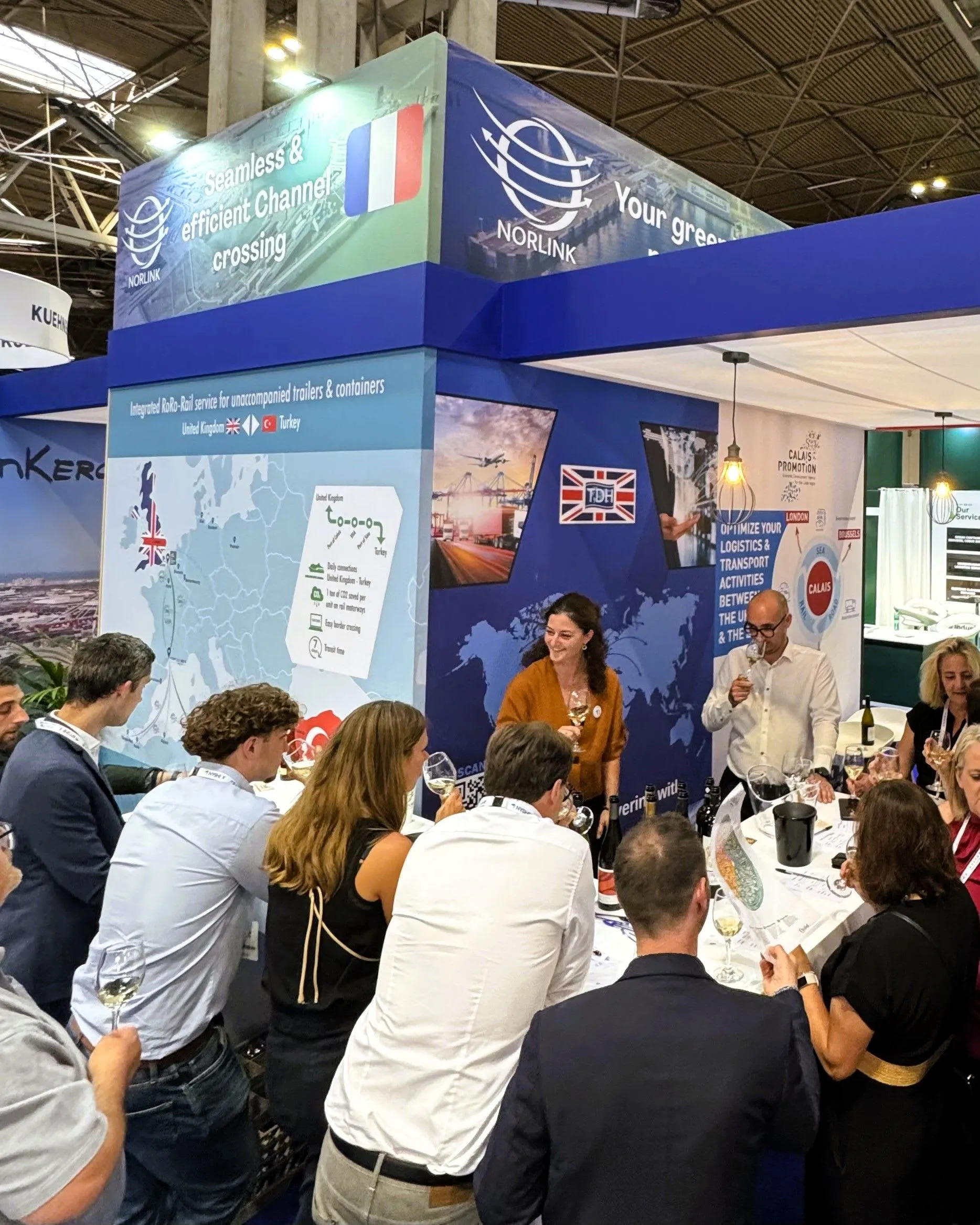 Animation dégustation sur un stand de salon professionnel